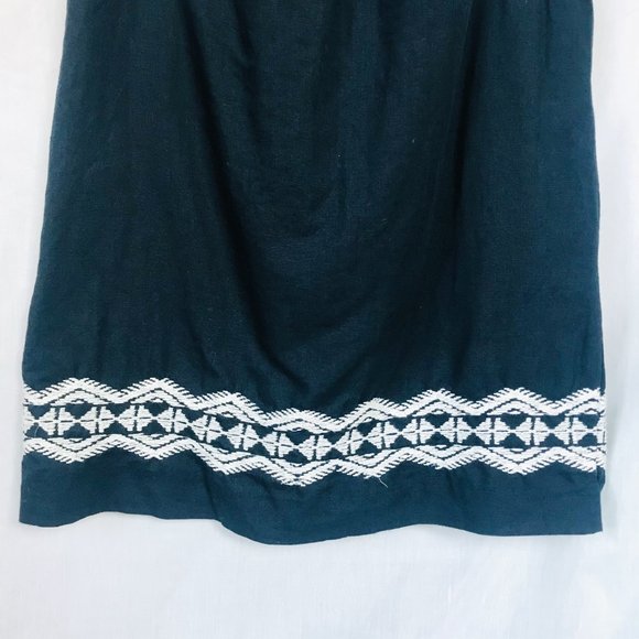 Madewell Onyx Embroidered Stitchtake Boho Dress - Picture 11 of 14
